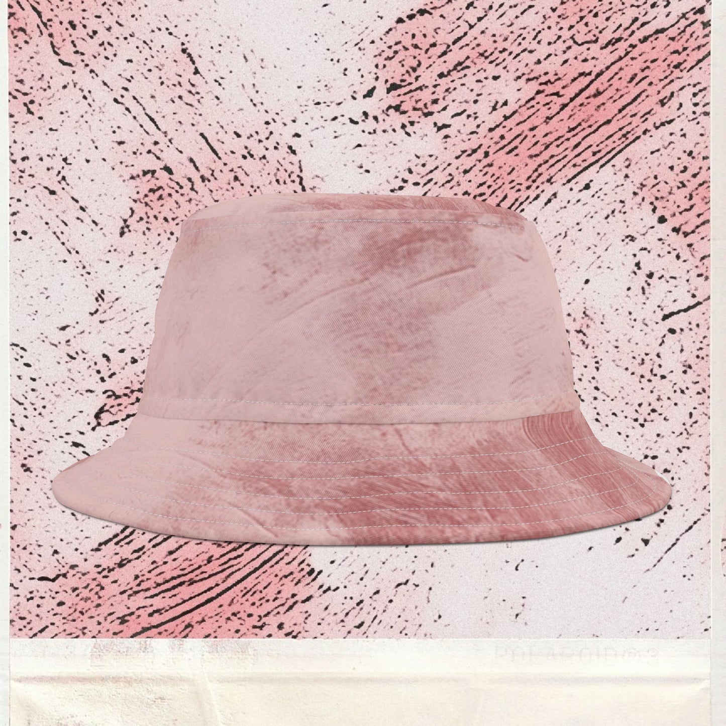 Cappello délavé Rosa Bianco Panna