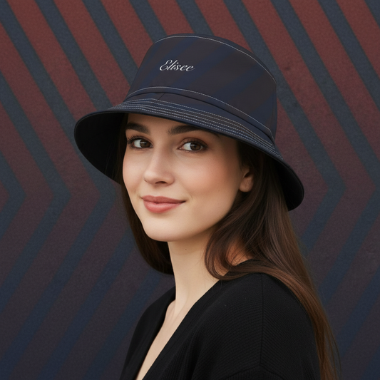Cappello délavé Rosso Blu