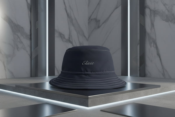 Cappello délavé Nero Blu Celeste