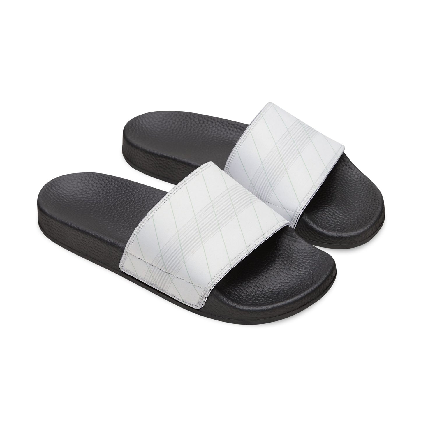 Ciabatte Slide Silver Stripe