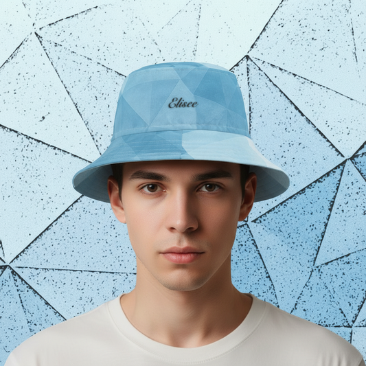 Cappello délavé Celeste Ghiaccio
