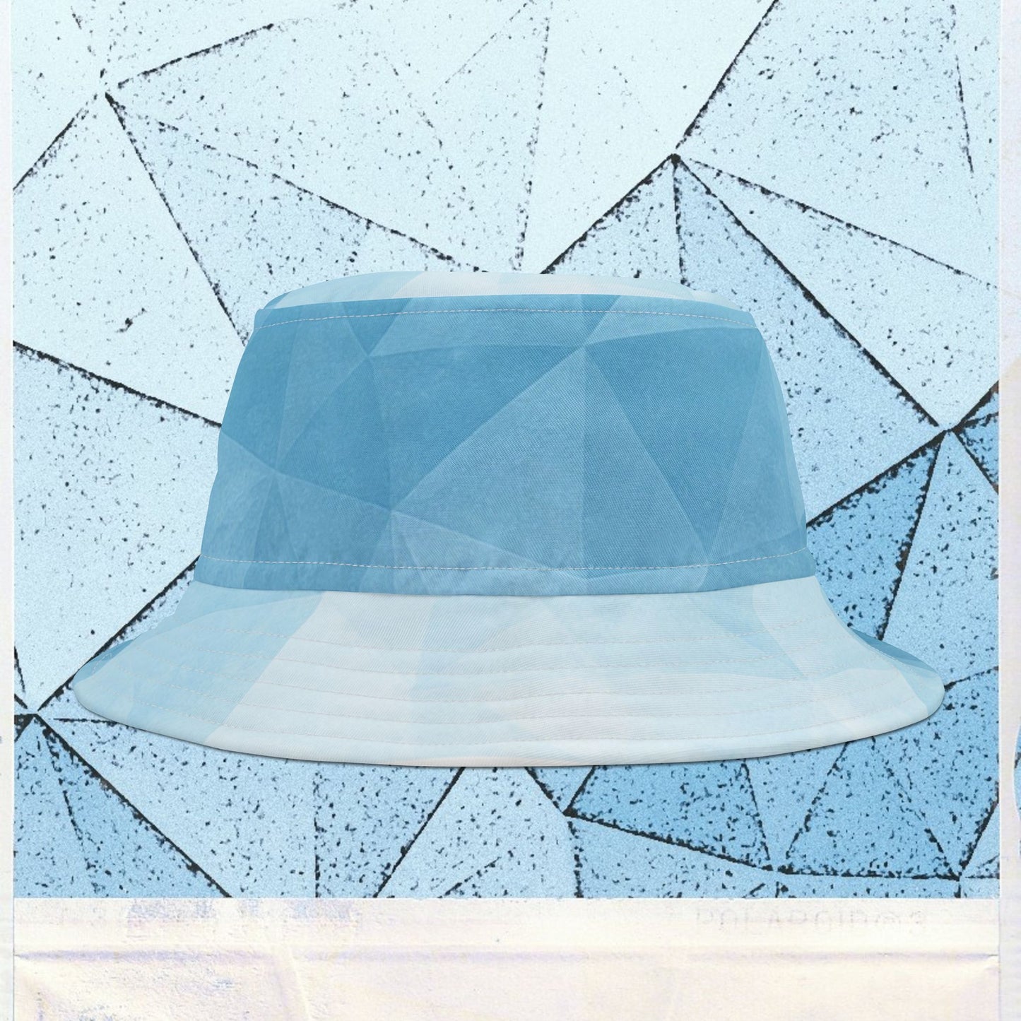 Cappello délavé Celeste Ghiaccio
