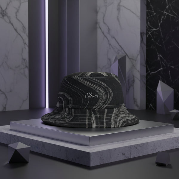Cappello délavé Bianco Nero