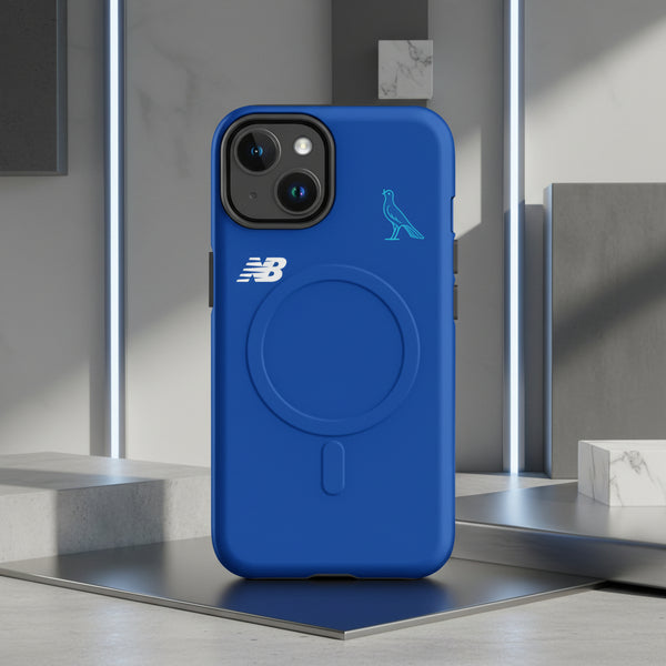 Cover Modena Felpa Style Blue resistente MagSafe® per iPhone®
