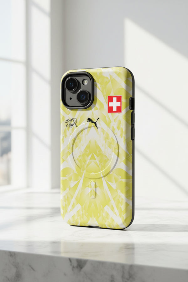 Cover Svizzera Gialla Goalkeeper 2026 resistente MagSafe® per iPhone®
