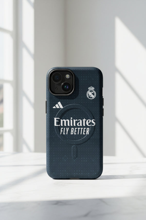 Cover Real Madrid Away s.s. 26/27 resistente MagSafe® per iPhone®