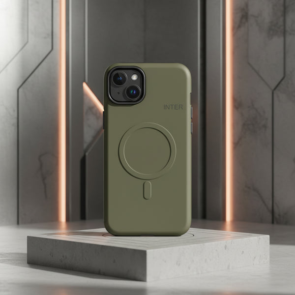 Cover Inter Dark Green resistente MagSafe® per iPhone®