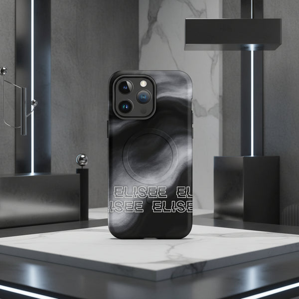 Cover Elisee Bianco Nero resistente MagSafe® per iPhone®