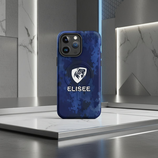 Cover Elisee Mimetico Blu resistente MagSafe® per iPhone®