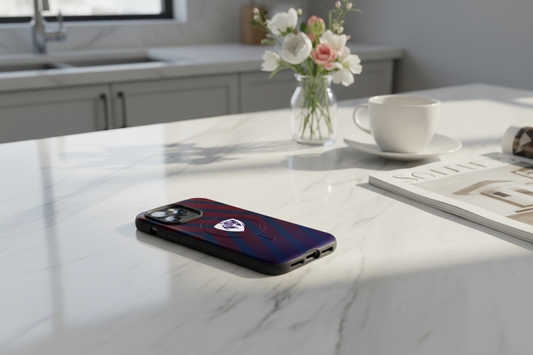 Cover Elisee Rosso Blu resistente MagSafe® per iPhone®