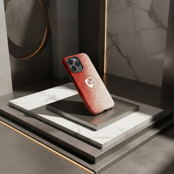 Cover Elisee Artistico Bianco Rosso resistente MagSafe® per iPhone®