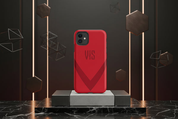 Cover iPhone rigida Vis Pesaro Felpa Red