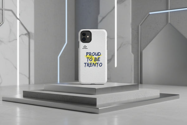 Cover iPhone rigida Trento Felpa Grigia