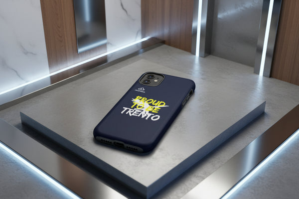 Cover iPhone rigida Trento Felpa Blue