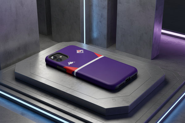 Cover iPhone rigida Fiorentina T-Shirt Kappa 222 Banda Frairy