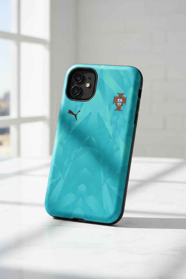 Cover iPhone rigida Portogallo Goalkeeper Celeste 2026
