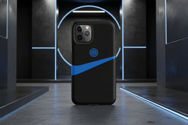 Cover iPhone rigida Inter Black With Nike Blue