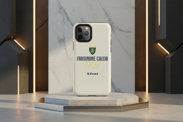Cover iPhone rigida Frosinone 1928 T-Shirt Bianco Panna