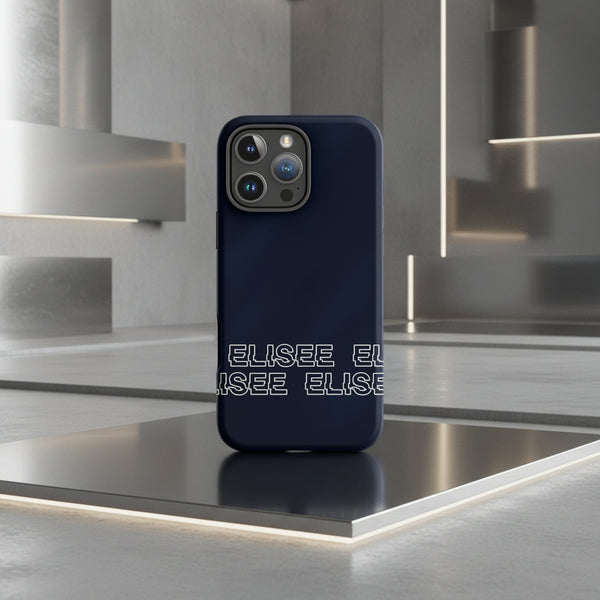 Cover iPhone rigida Elisee Blu Notte