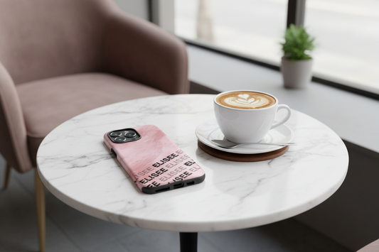 Cover iPhone rigida Elisee Pennello Rosa