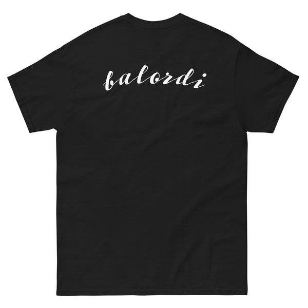 T-shirt classica unisex con stampa posteriore