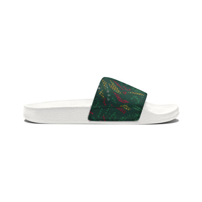 Ciabatte Slide Green Pattern