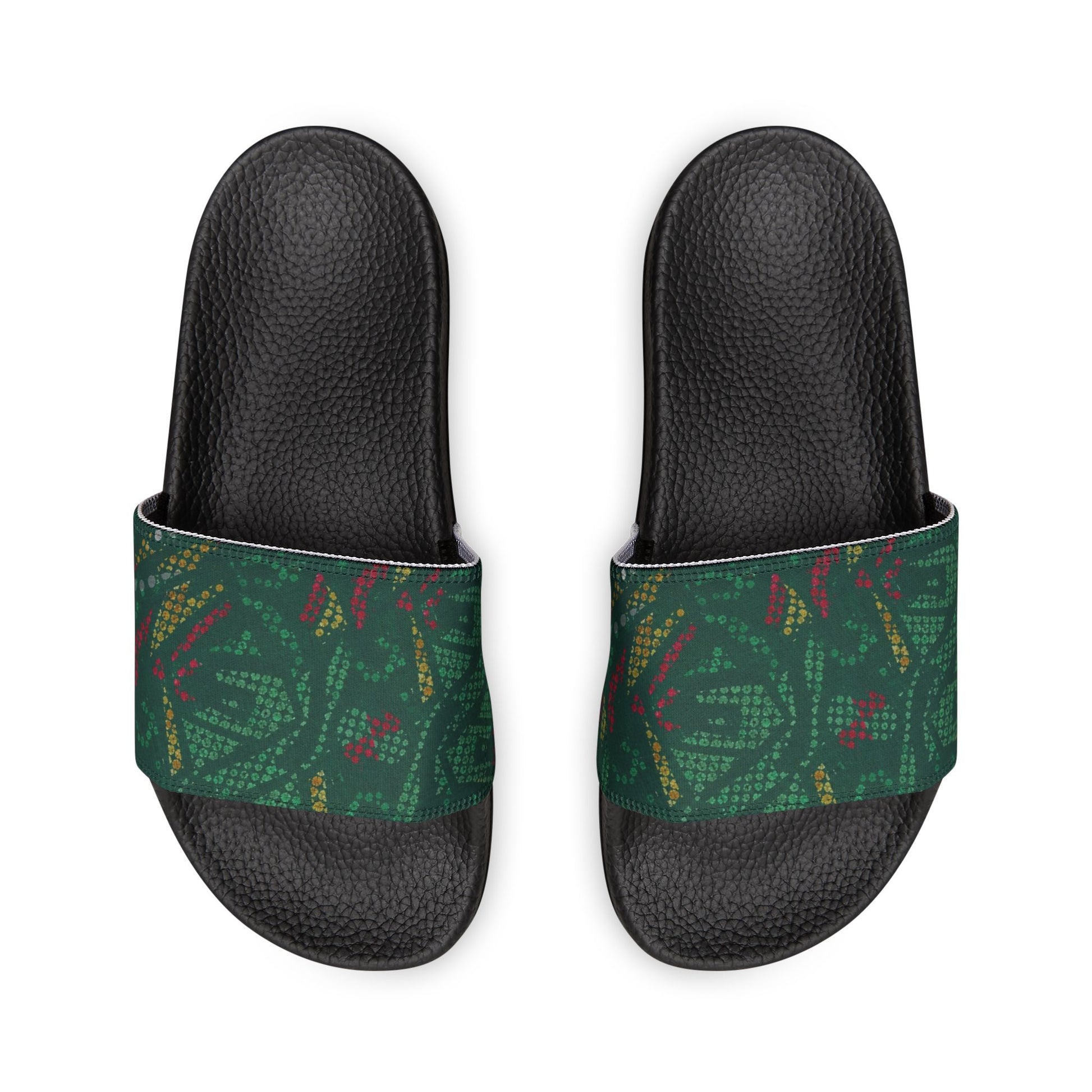 Ciabatte Slide Green Pattern