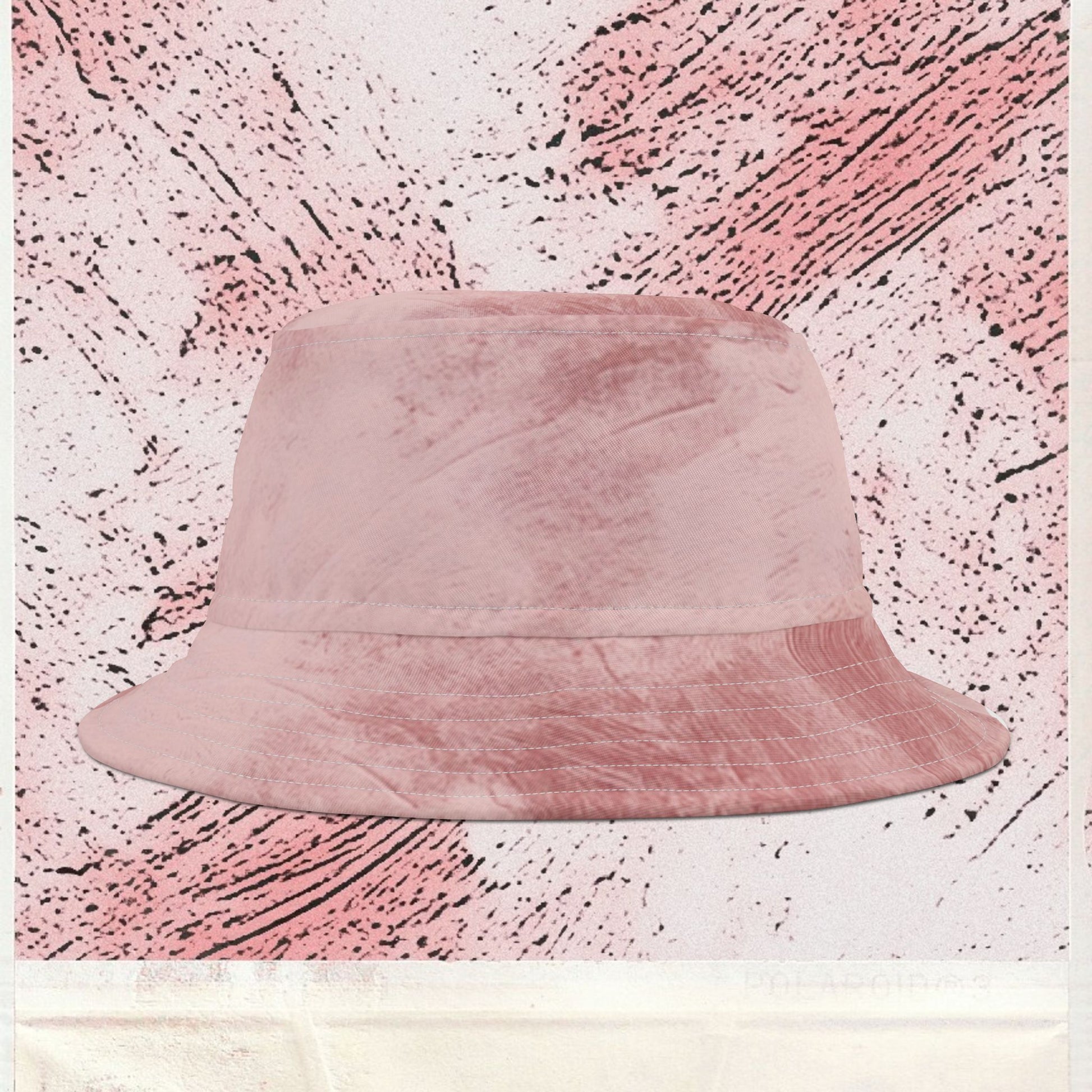 Cappello délavé Rosa Bianco Panna