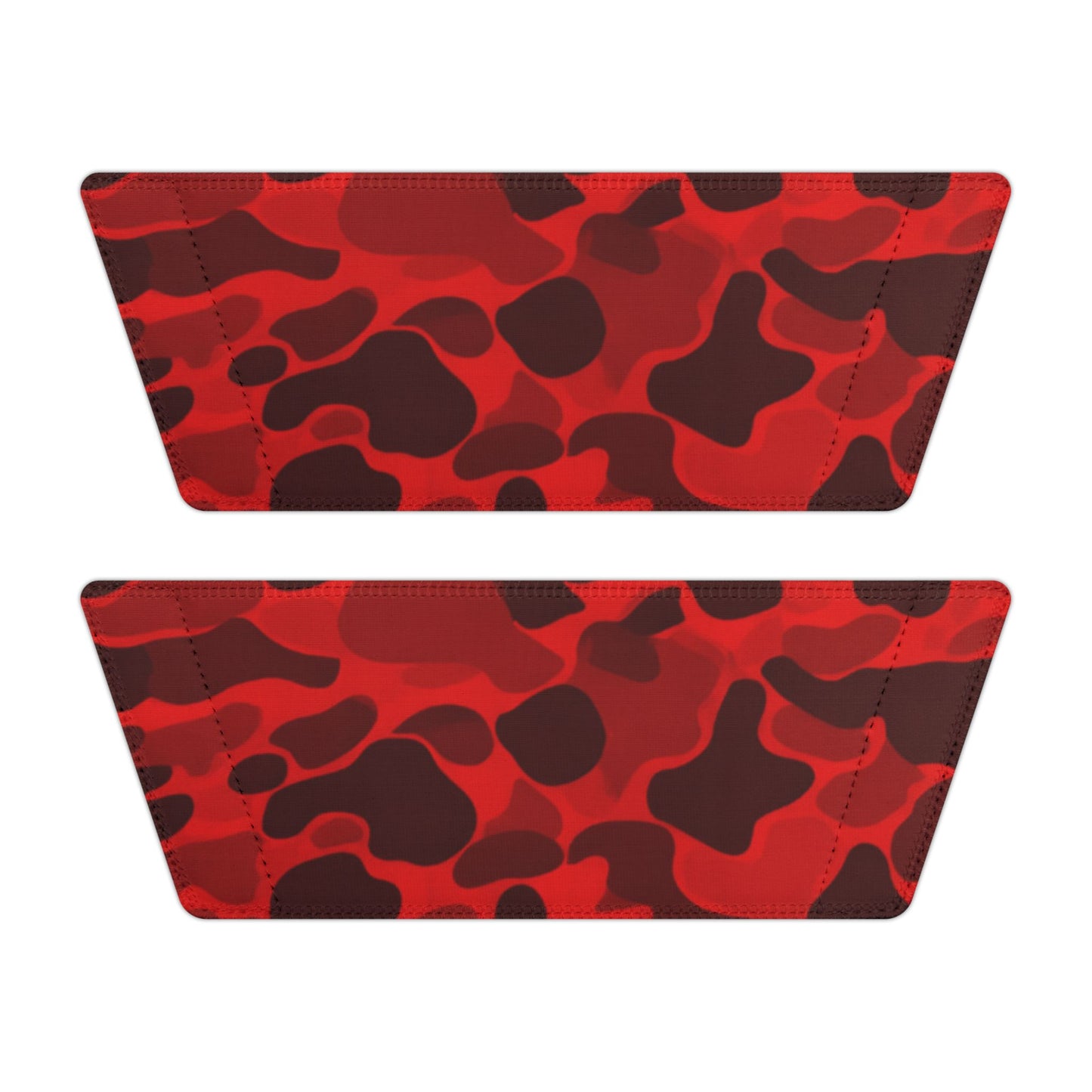 Ciabatte a Fascia con Motivo Camouflage Rosso