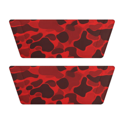 Ciabatte a Fascia con Motivo Camouflage Rosso