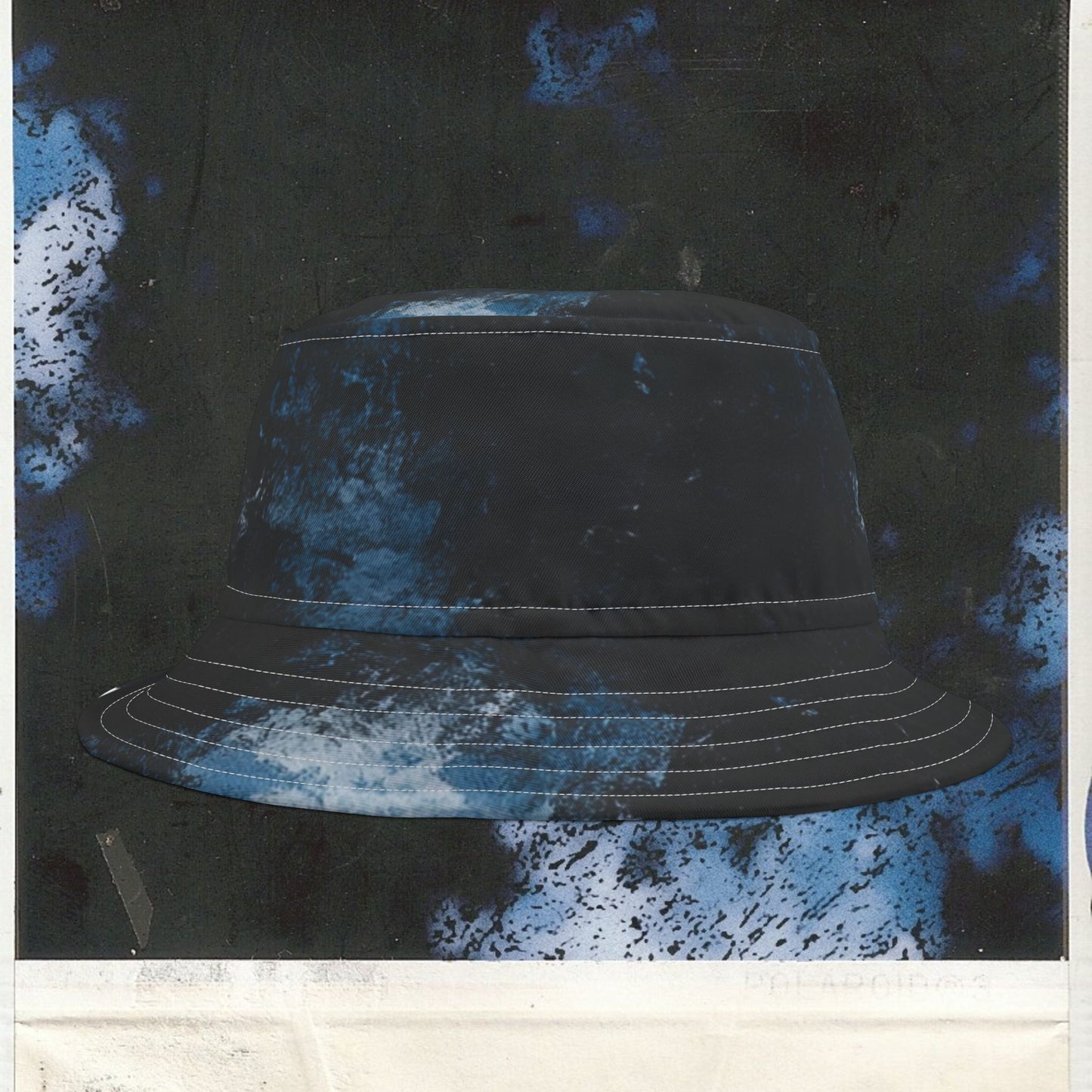 Cappello délavé Celeste Ghiaccio Nero
