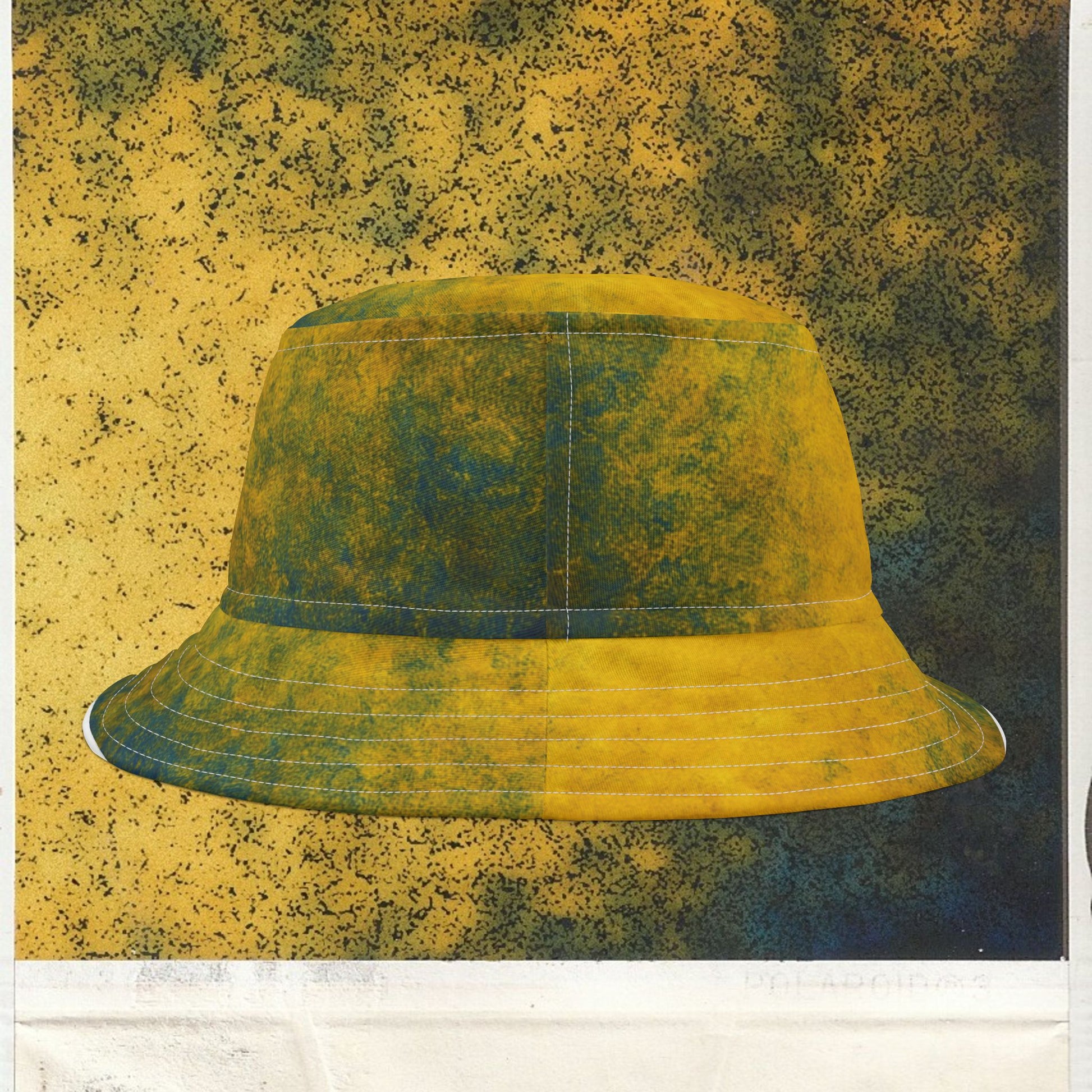 Cappello délavé Giallo Blu