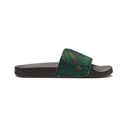 Ciabatte Slide Green Pattern