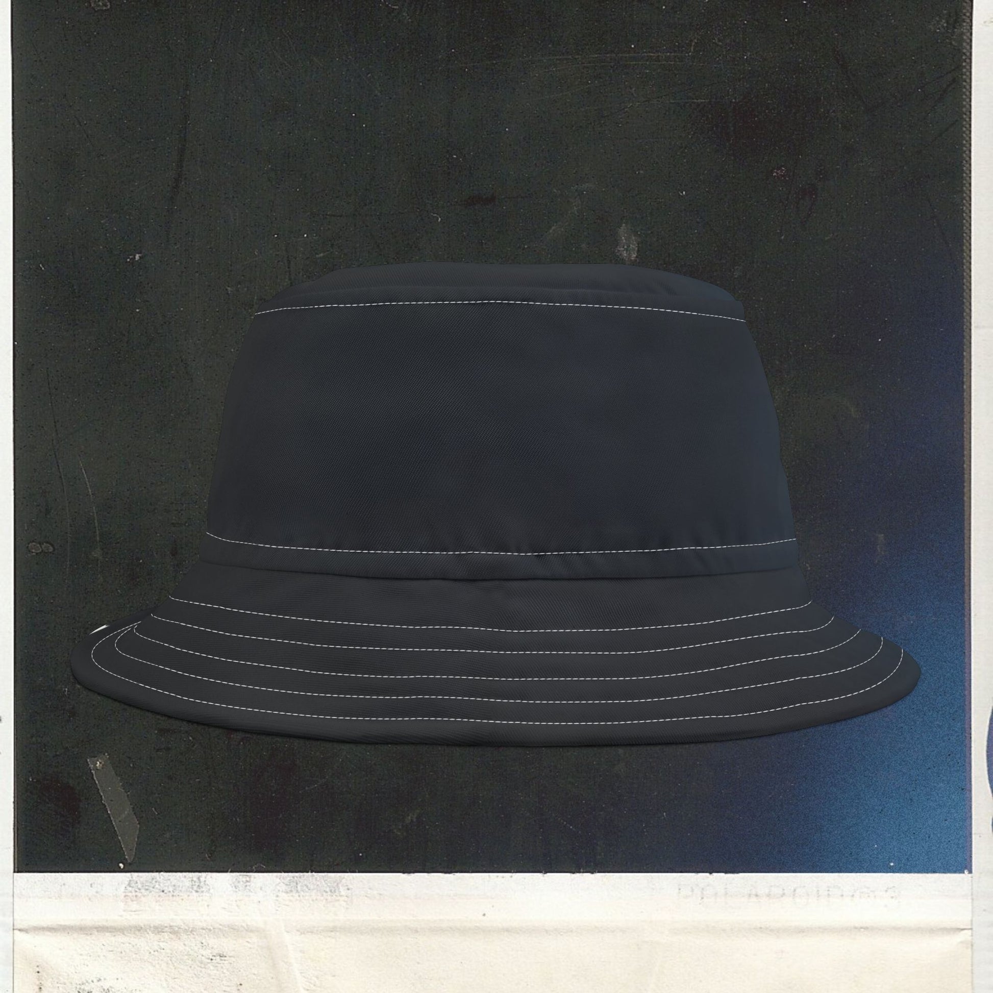 Cappello délavé Nero Blu Celeste