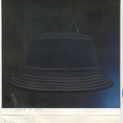 Cappello délavé Nero Blu Celeste