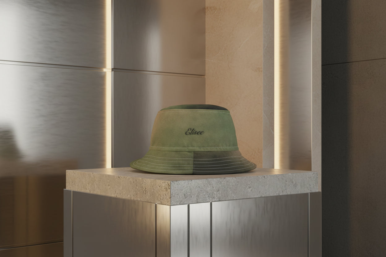 Cappello délavé Sabbia Nero