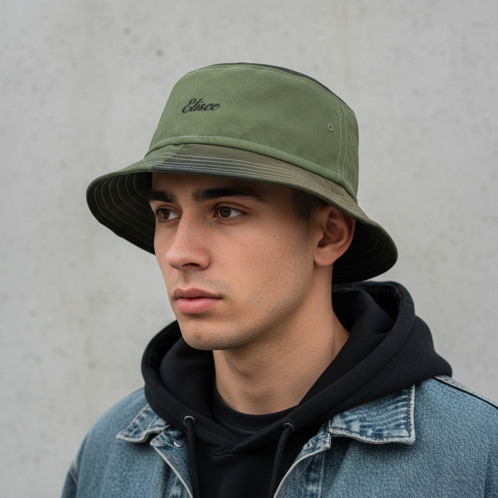 Cappello délavé Sabbia Nero