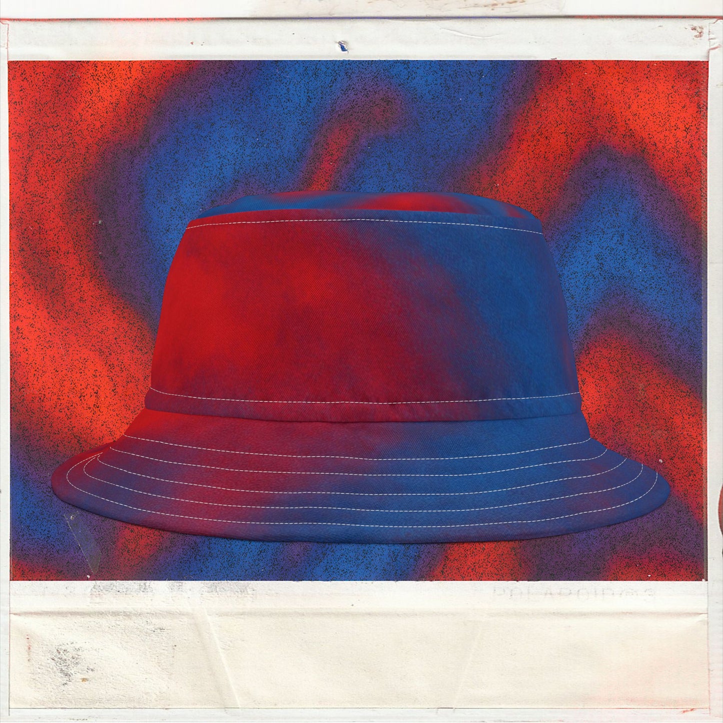 Cappello délavé Rosso & Blu