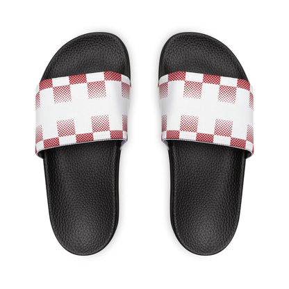 Ciabatte Slide Check Red