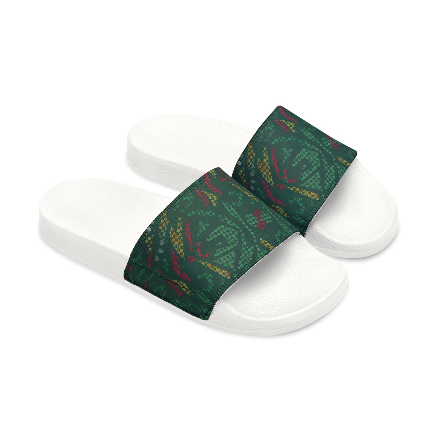 Ciabatte Slide Green Pattern