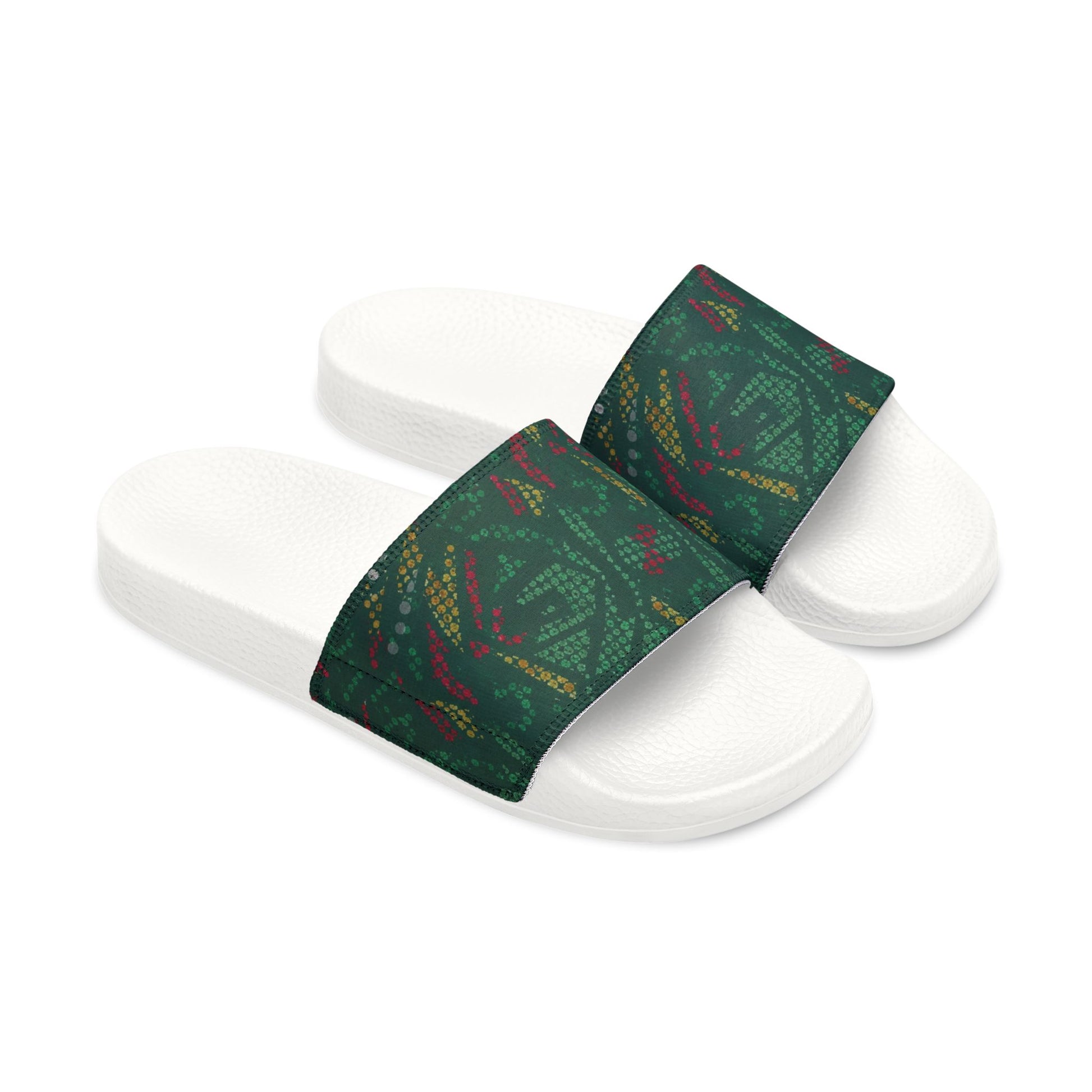 Ciabatte Slide Green Pattern