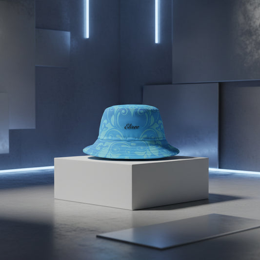 Cappello délavé Bianco Azzurro Stile Barocco/Rococò