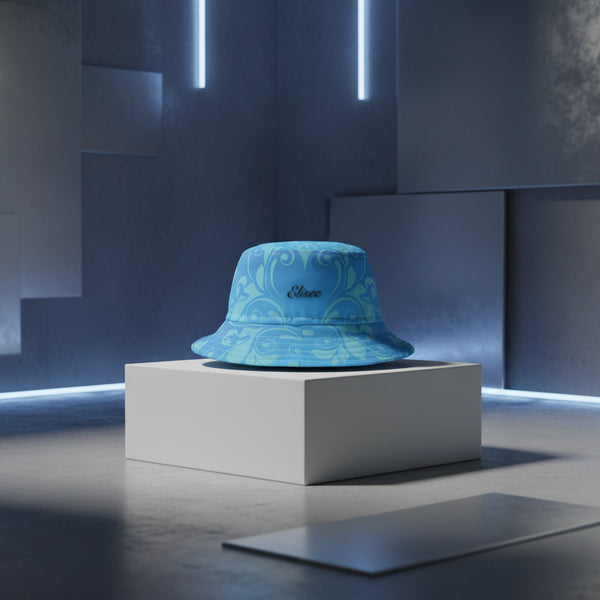 Cappello délavé Bianco Azzurro Stile Barocco/Rococò