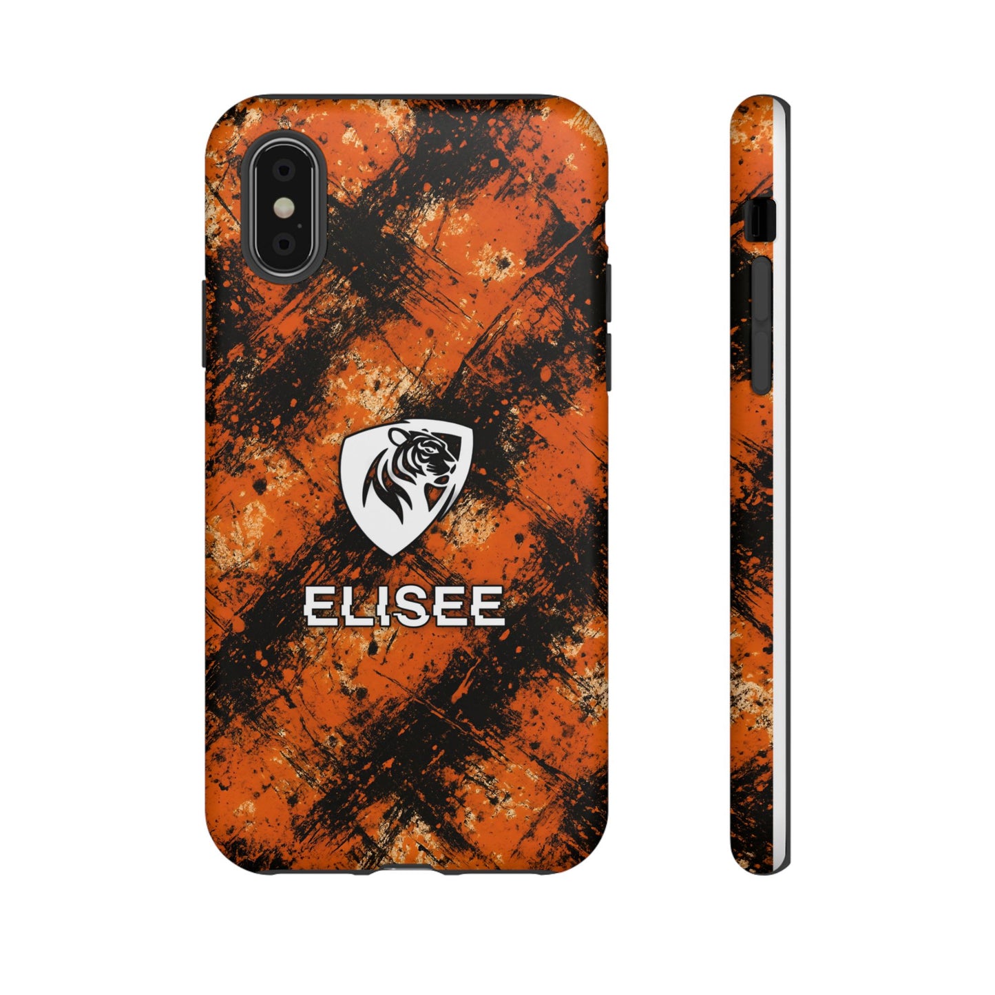 Cover Elisee Nero Arancio per iPhone X
