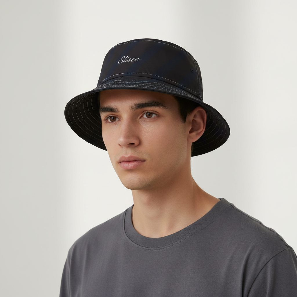 Cappello délavé Rosso Blu