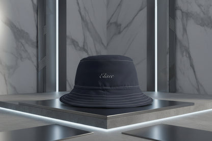 Cappello délavé Nero Blu Celeste