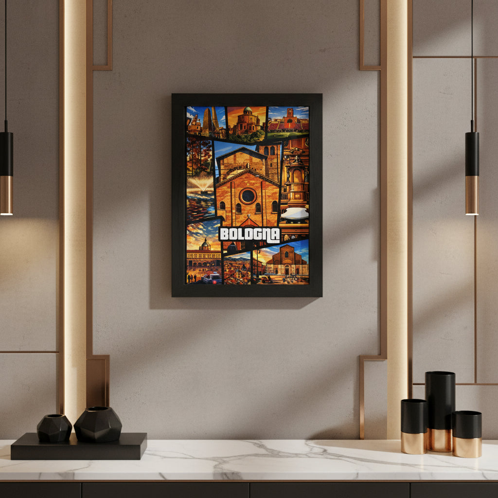 Bologna Vintage Poster GTA Style