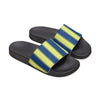 Ciabatte a Fascia Estive a Righe Blu e Lime