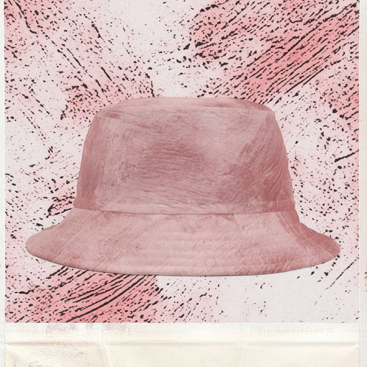 Cappello délavé Rosa Bianco Panna