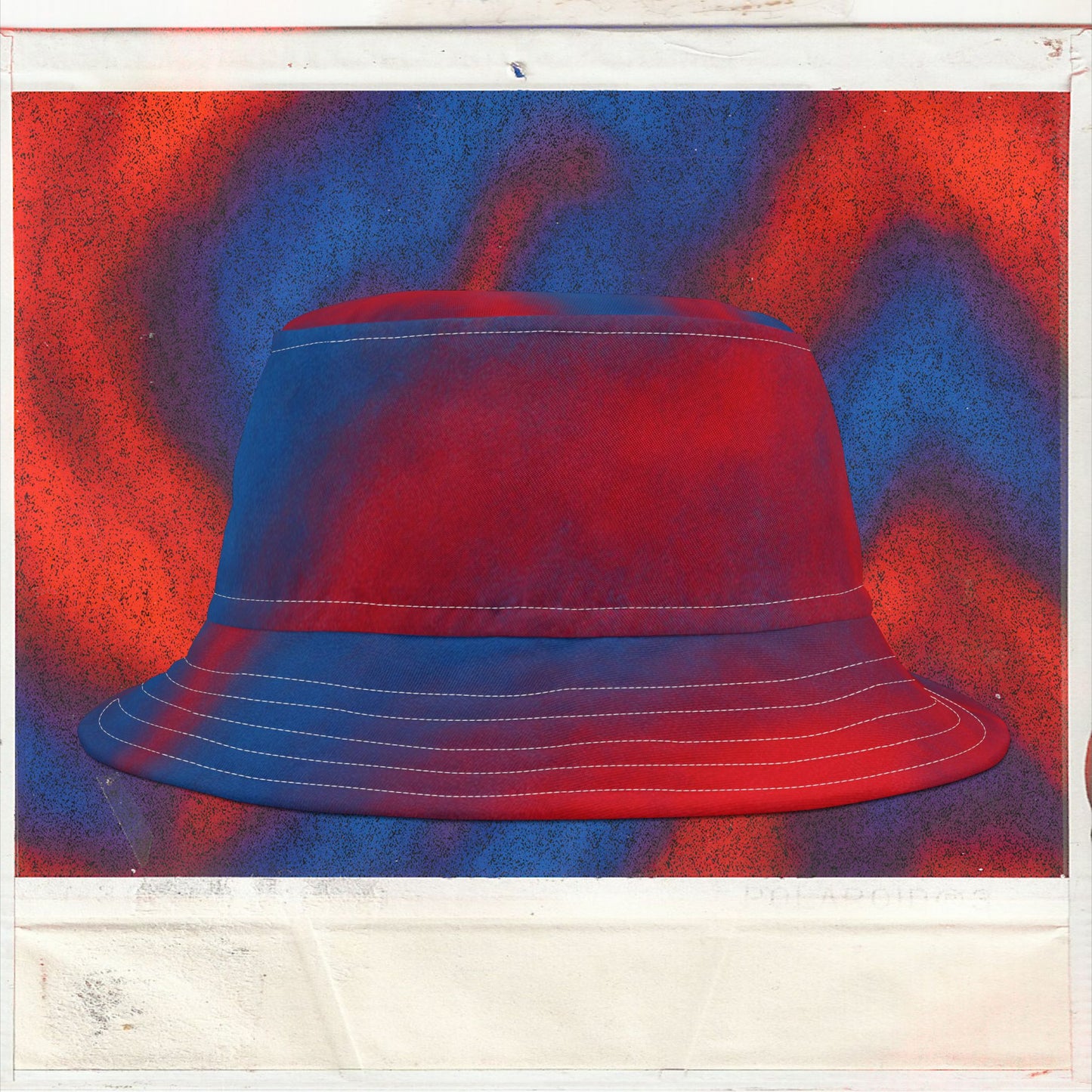 Cappello délavé Rosso & Blu